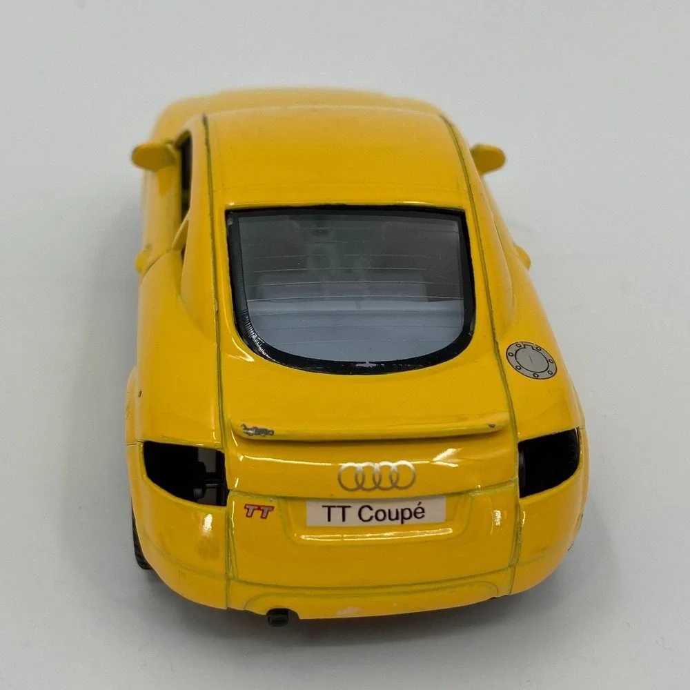 Kinsmart‎ Audi TT Coupe Yellow Die-cast Model Car 1/32 Scale KT 5016 5 Inch